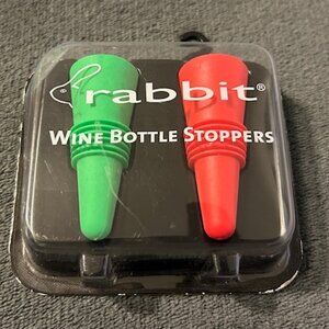 Rabbit Air Tight Wine Bottle Stoppers, NEW SEALED